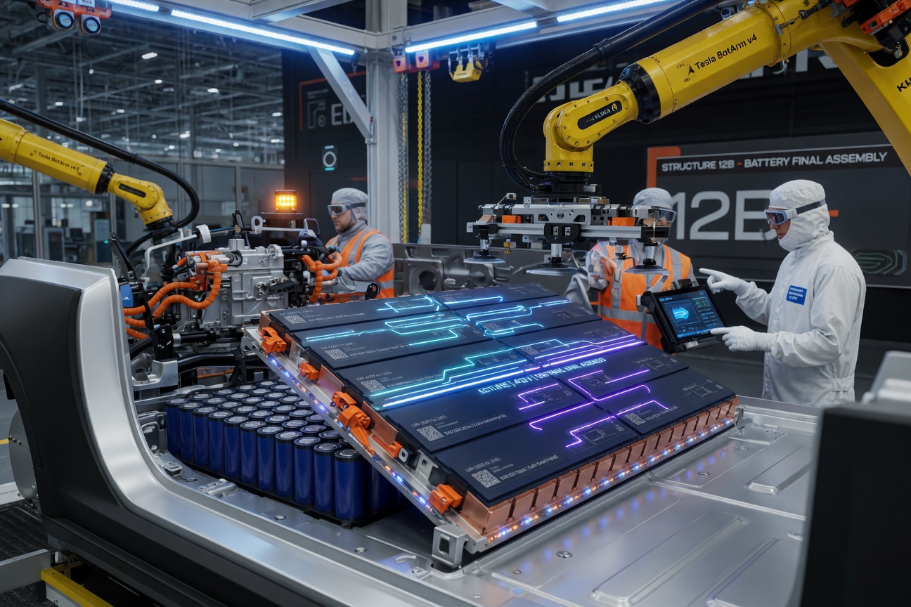 Advanced EV Battery Pack Installation in 2026 Gigafactory