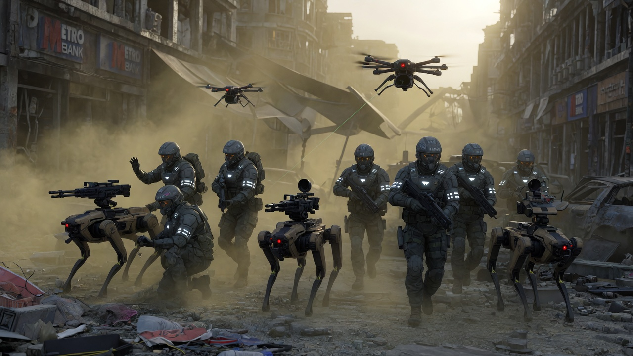 The hybrid squad of 2030: soldiers and robotic quadrupeds operating as one unit