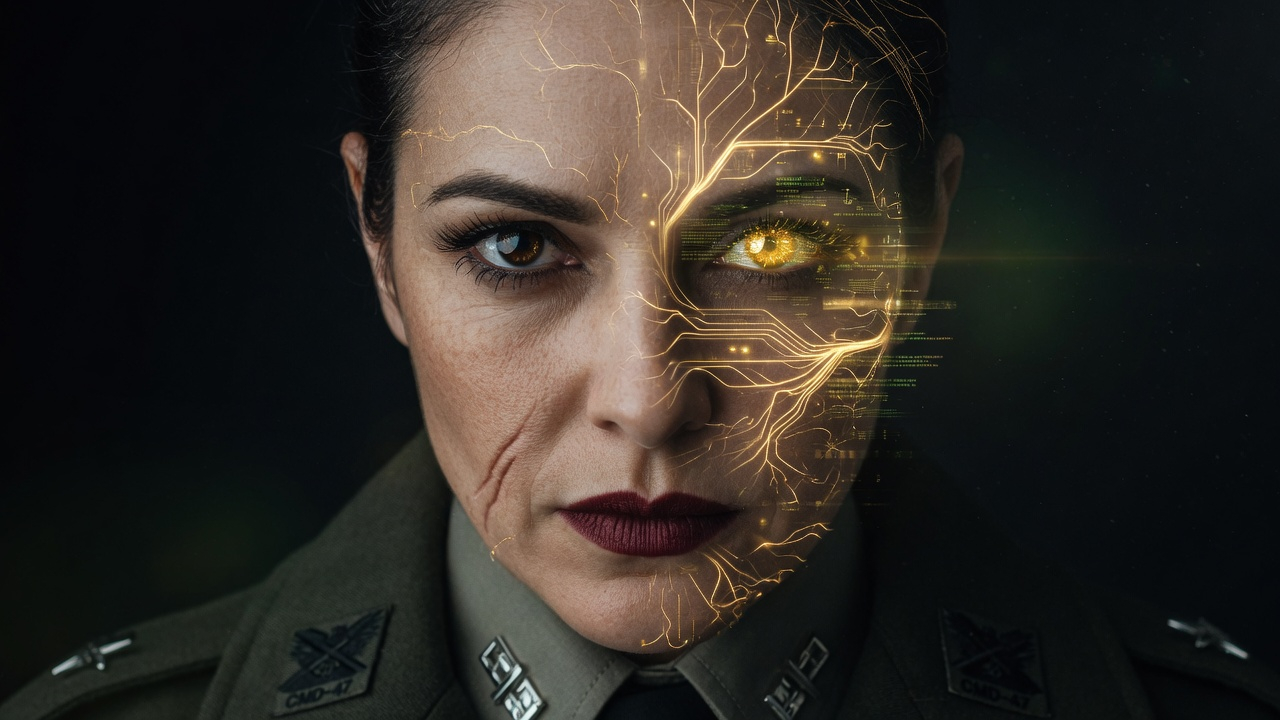 A commander augmented with neural interface technology: half human, half machine intelligence